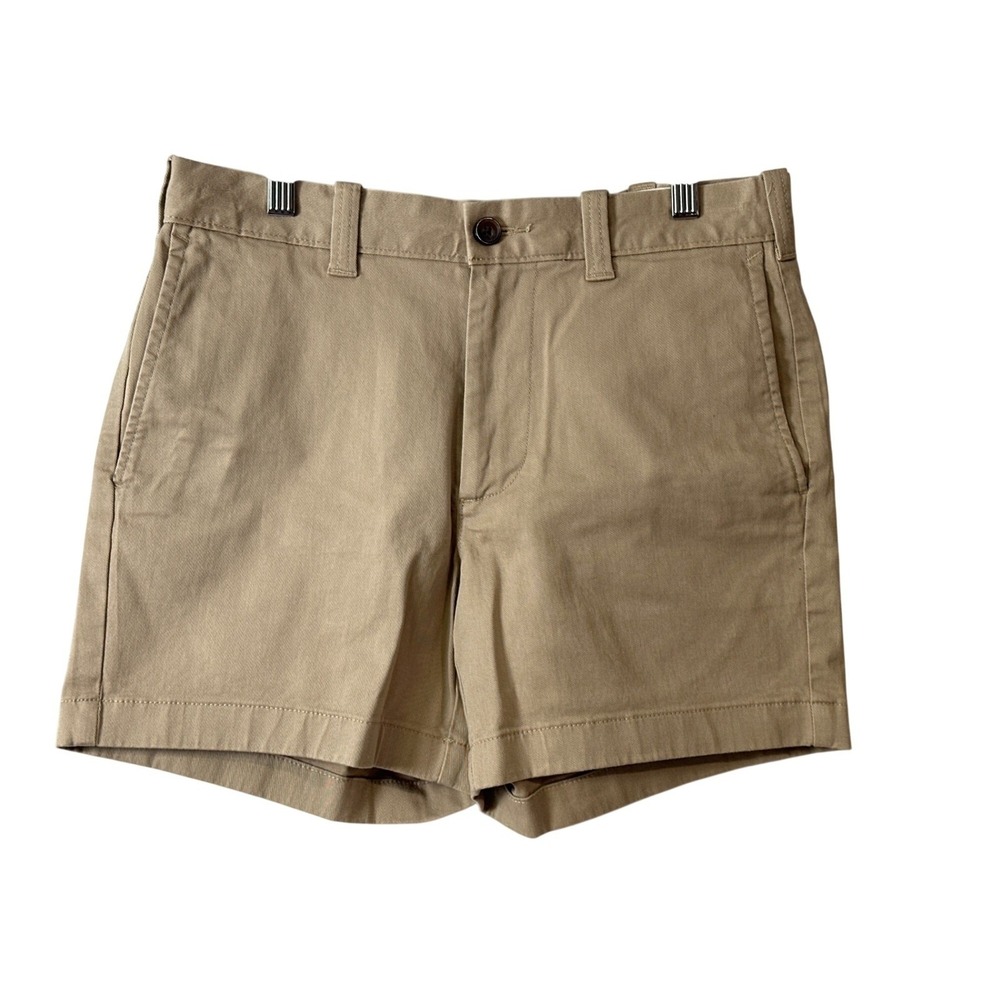 J.Crew Womens 5" Inseam Chino Shorts Size‎ 29 Beige Cotton Blend